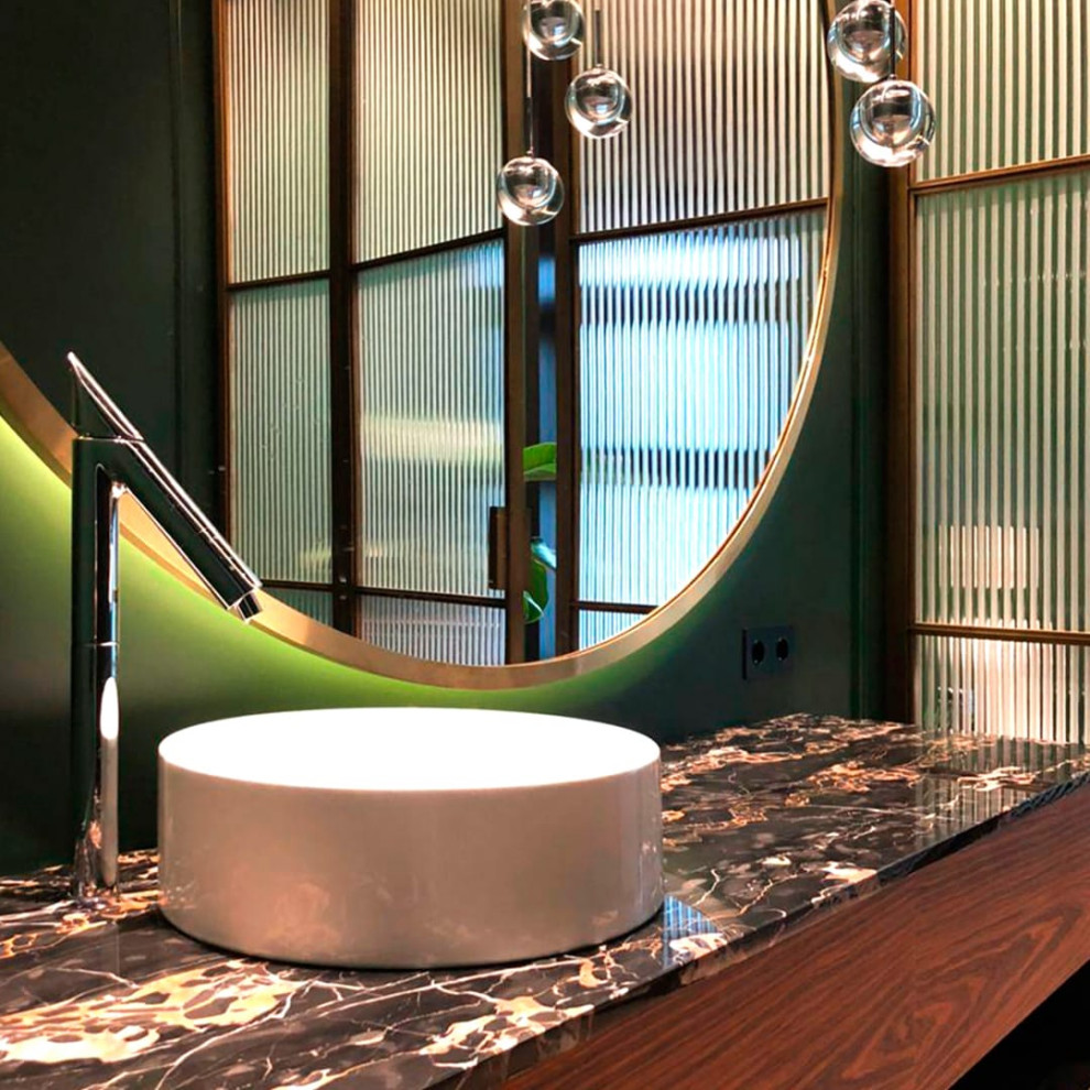 Столешница в ванную комнату из мрамора