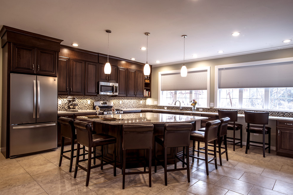 Traditional Open Concept Kitchen Bedford, NH ...