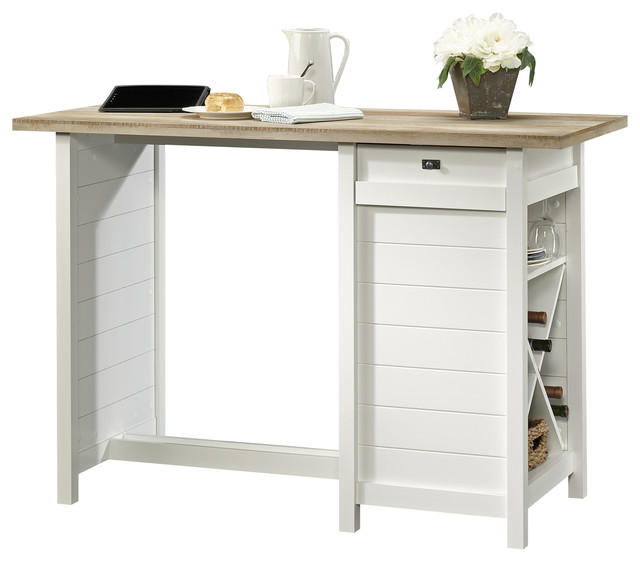 Cottage Road Work Table Soft White Beach Style Side Tables And Cottage Road Work Table Soft White
