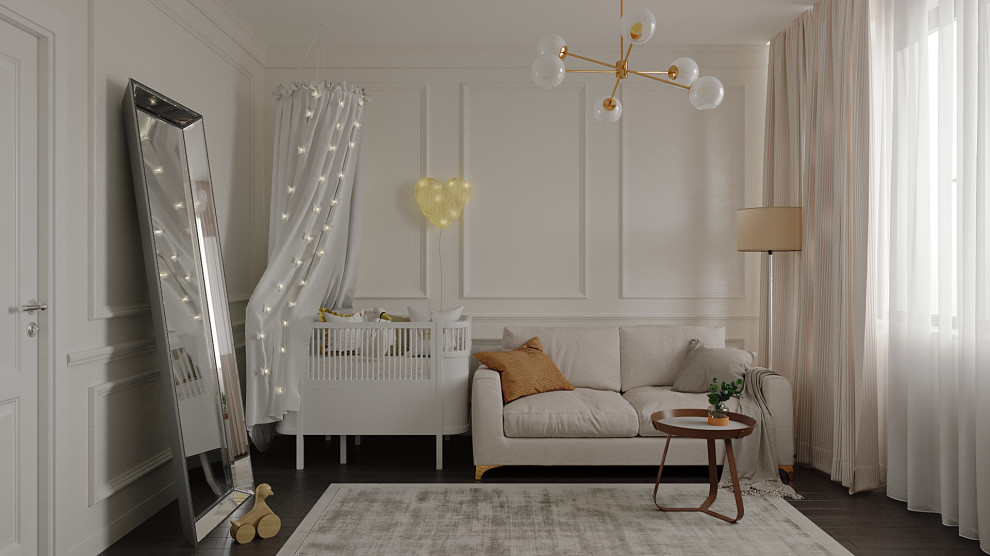 Трехкомнатная квартира в спокойных тонах