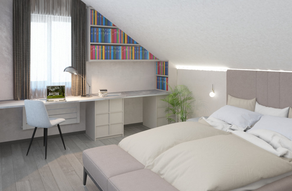 Дизайн-проект 2 этажа коттеджа,  100 кв.м.. Совместный проект с В. Кархалевой