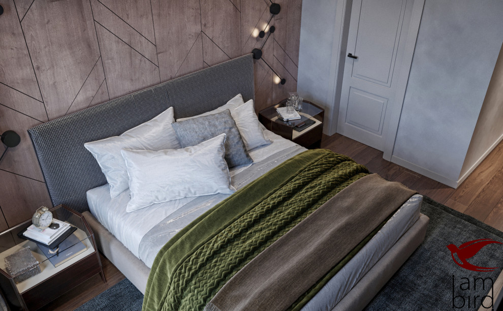 Натуральные оттенки в интерьере квартиры в ЖК "Лефорт" 130 кв.м