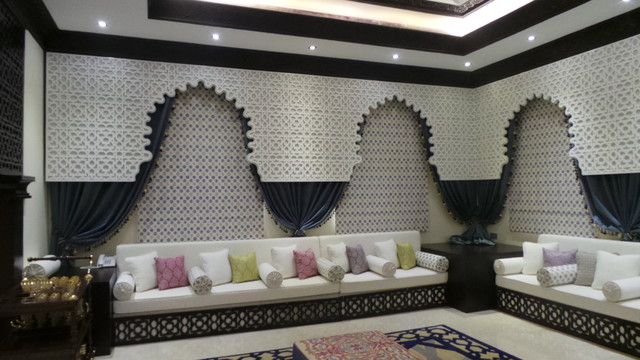 Abu Dhabi Moroccan Majlis Modern Living Room Other