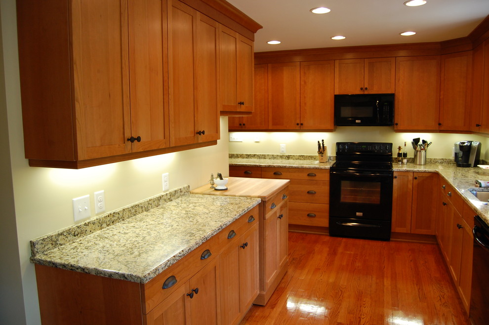 Inspiration for a rustic kitchen remodel in Raleigh