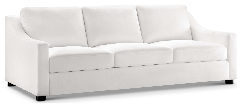Garcelle2 Piece Sofa and Loveseat Stain-Resistant Fabric Set, White