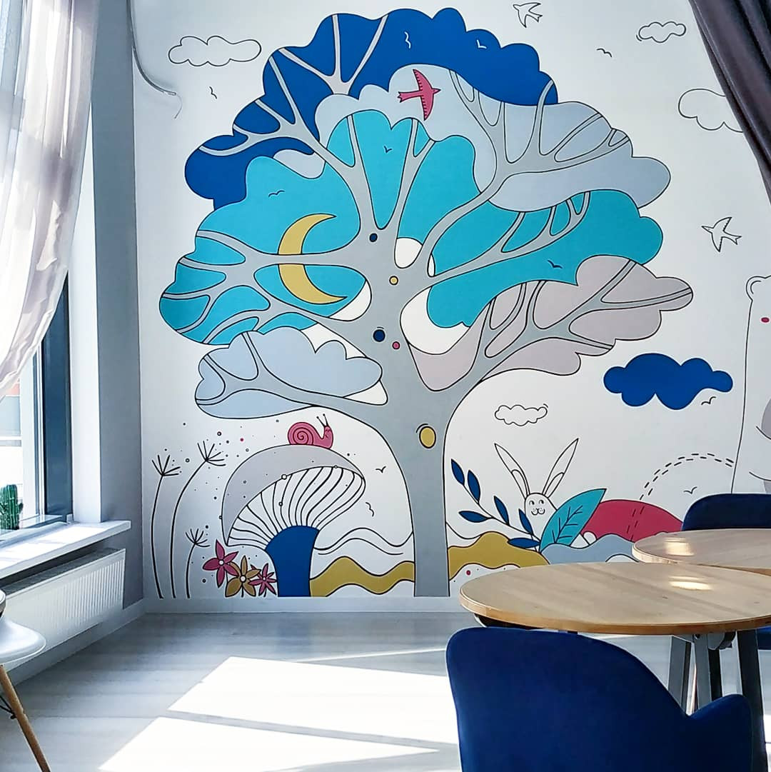 роспись в детском лофте