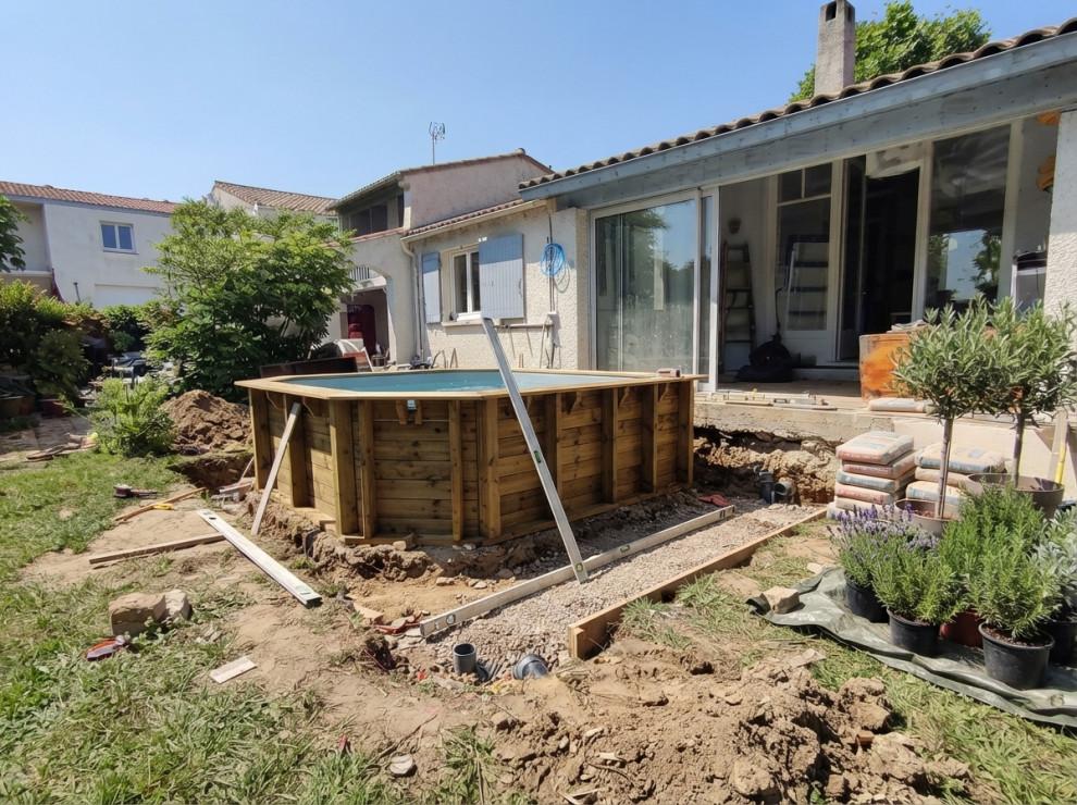 Création d’une piscine sur terrasse – Maison à Bouc-Bel-Air