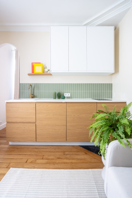 R&eacute;novation compl&egrave;te d'un deux pi&egrave;ces &agrave; Paris minimalistisch-kueche