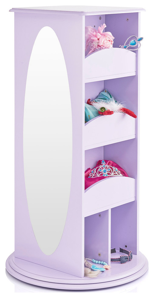 Rotating Dress-Up Storage Center, Lavender