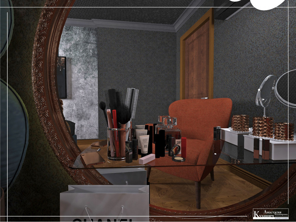 Королевская спальня, авторский микс стилей. Проект 2019г