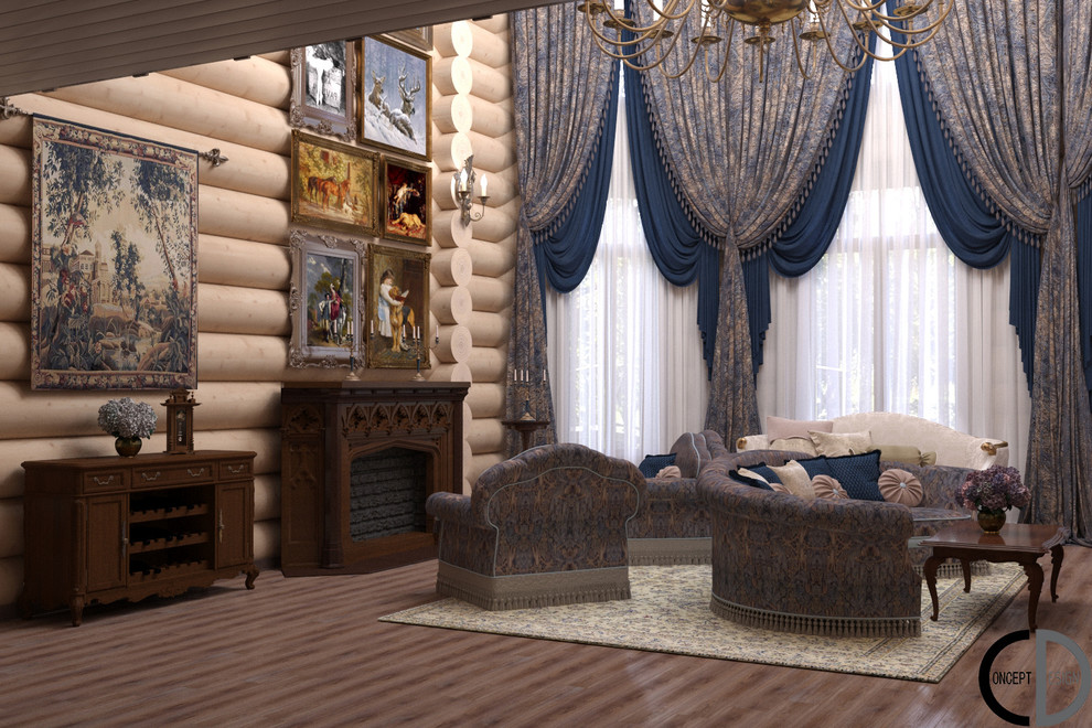 Готика в доме из бруса