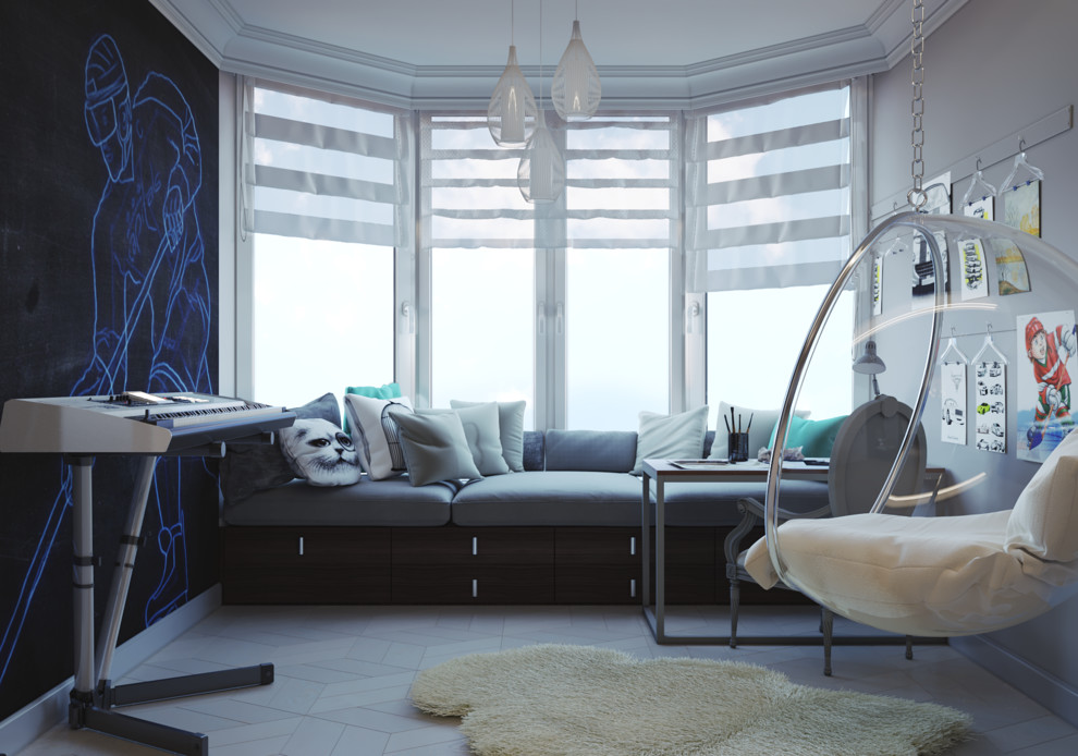 Дизайн интерьера холла и детской комнаты в г. Калининград