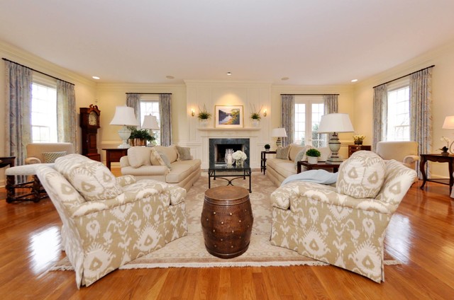 Polly McKenna's Look Book - Kellogg Design Services american-traditional-living-room