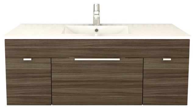 Toronto Textured Floating Bathroom Vanity Driftwood 36 Borges Floating Bathroom Vanity Driftwood 48