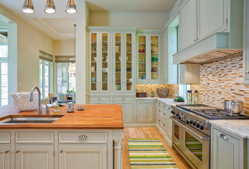 Inspiration for a transitional kitchen remodel in Denver