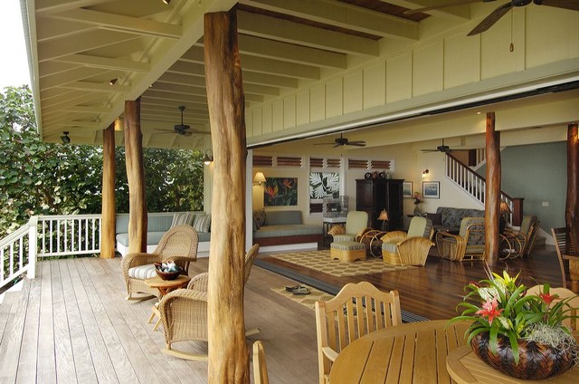 Retro Hawaii Beach Cottage - Traditional - Porch - Hawaii ...