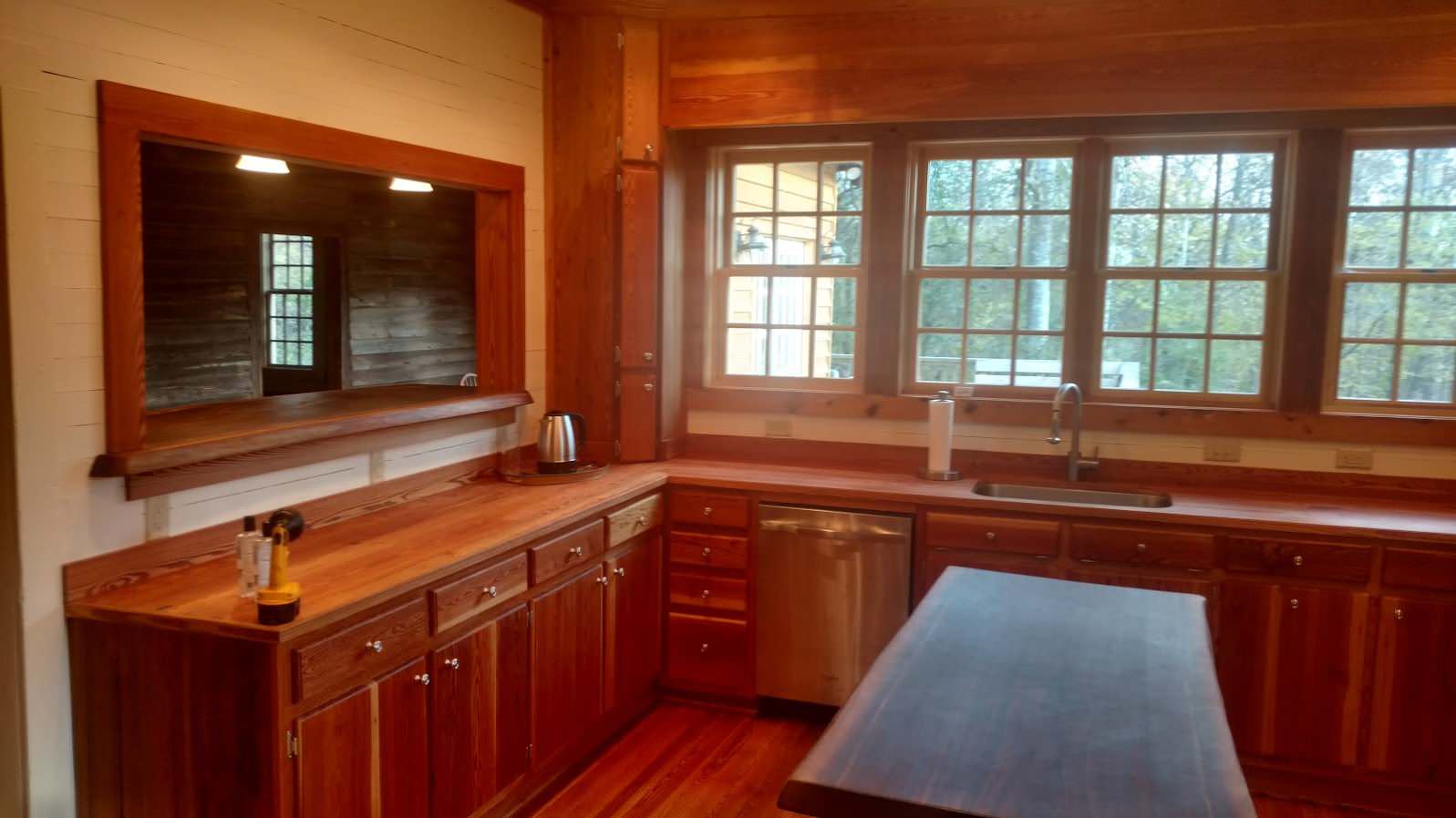 Heart Pine Cabinetry