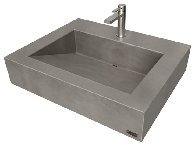 24 Ada Floating Concrete Ramp Sink, Ada Bathroom Sinks