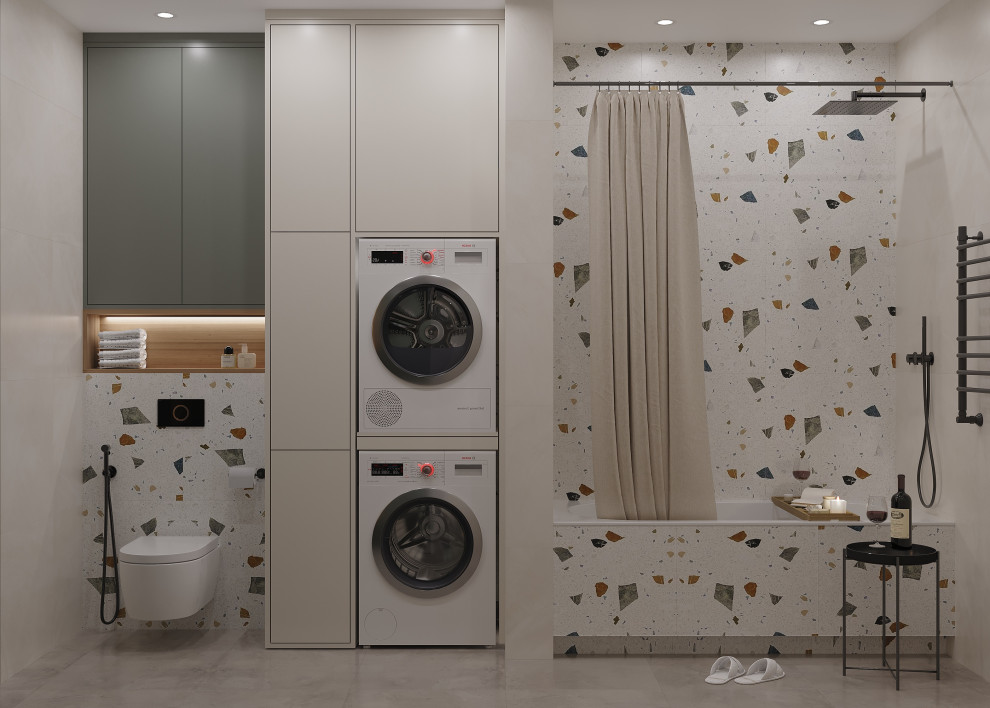 Ванная комната  с двойной раковиной