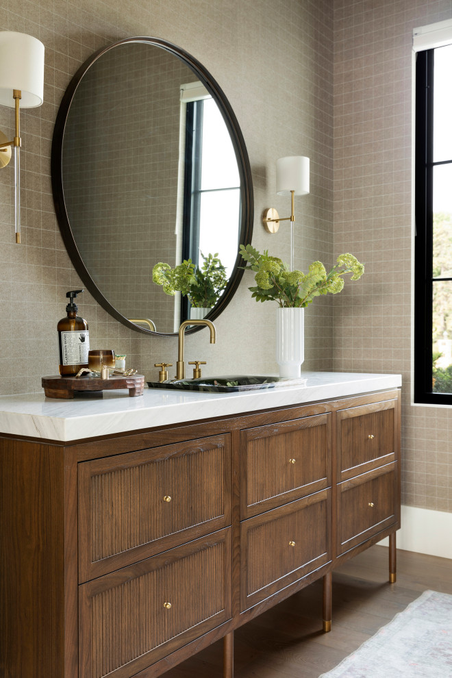 Highcroft l Custom Home - Transitional - Powder Room - Minneapolis - by ...