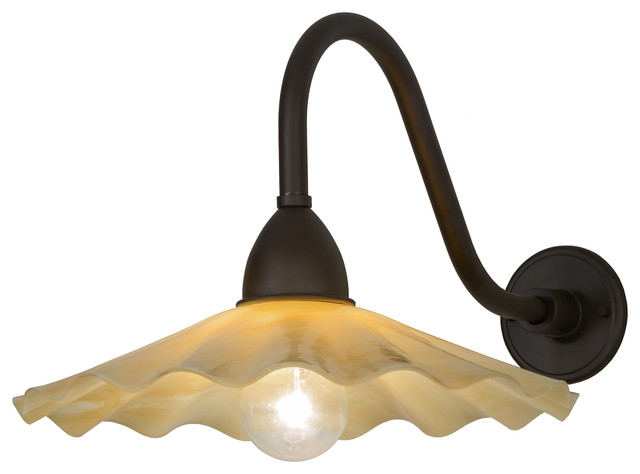 scallop wall light