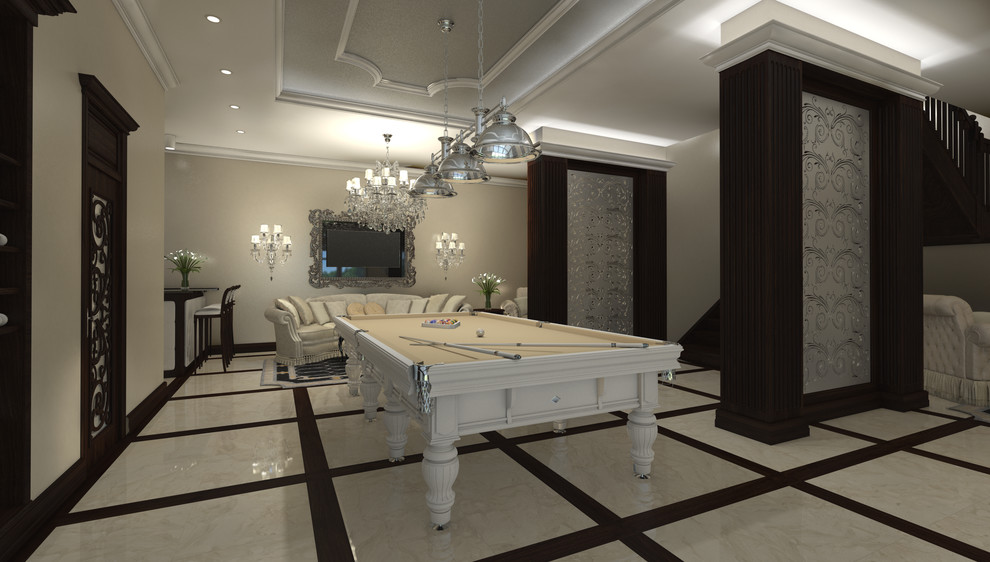 Бильярдный зал в загородной резиденции