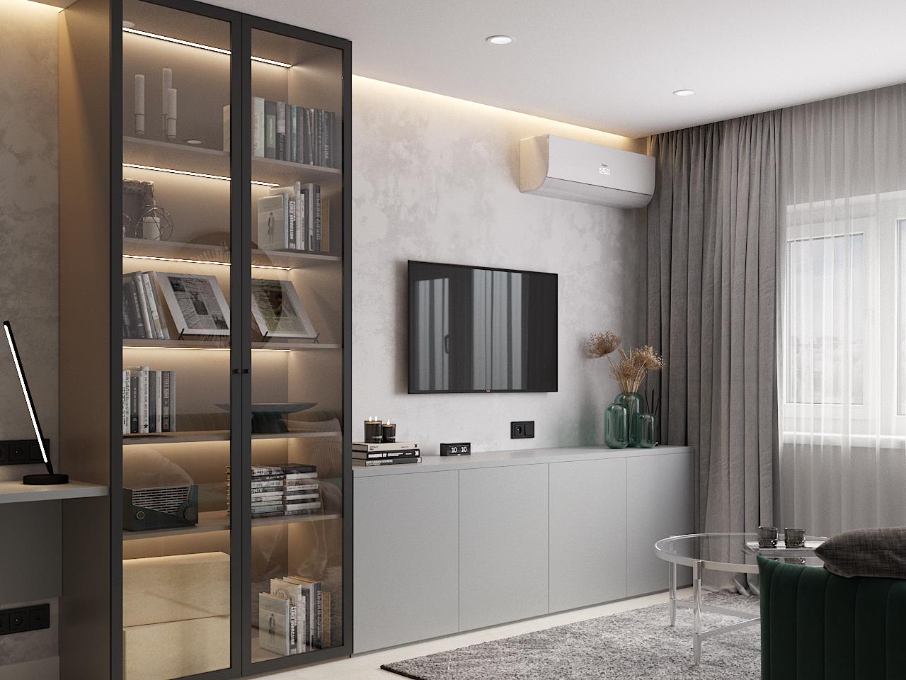 Дизайн проект гостиной