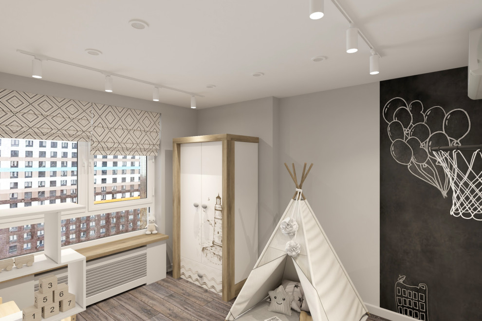 Двухкомнатная квартира 60 м2 в современном стиле в ЖК "Дмитровский Парк"