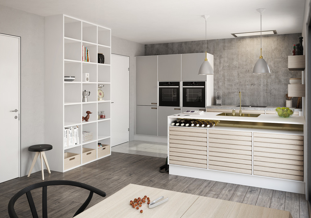 Design ideas for a scandinavian kitchen in Esbjerg.