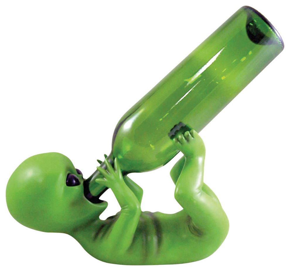 Alien Wine Bottle Holder Funny Extra Terrestrial Wine Rest Bar