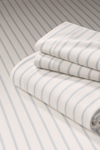 Flannel Yarn Dyed Stripe Sheet Set