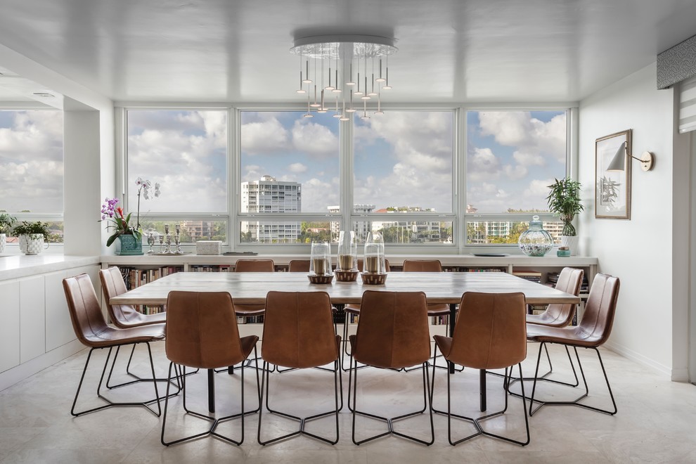Trendy home design photo in Miami