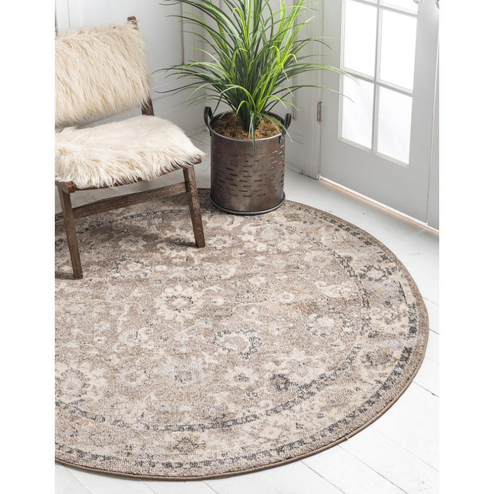 Unique Loom Krystle Penrose Rug, 3'3x3'3 Contemporary Area Rugs