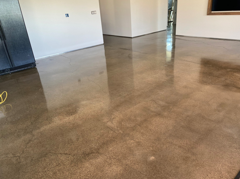 Polished concrete flooring