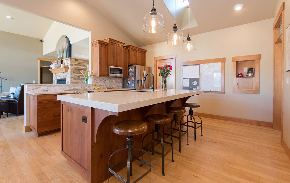 Inspiration for a transitional kitchen remodel in Denver