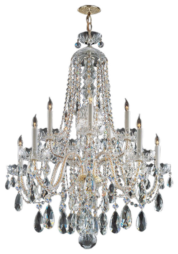 Crystorama Traditional Crystal 10-Light Chandelier - Traditional ...
