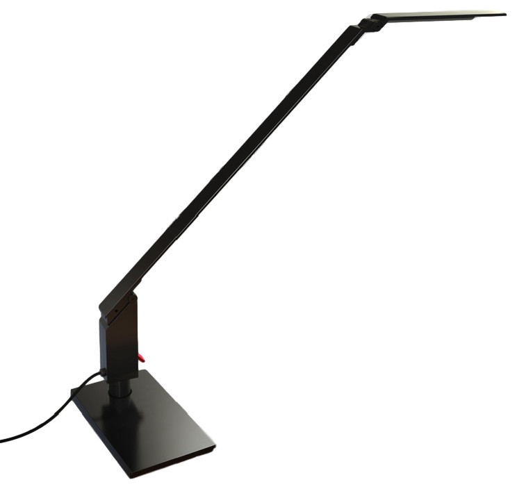 Edge2 LED Task Lamp With USB, Matte Black