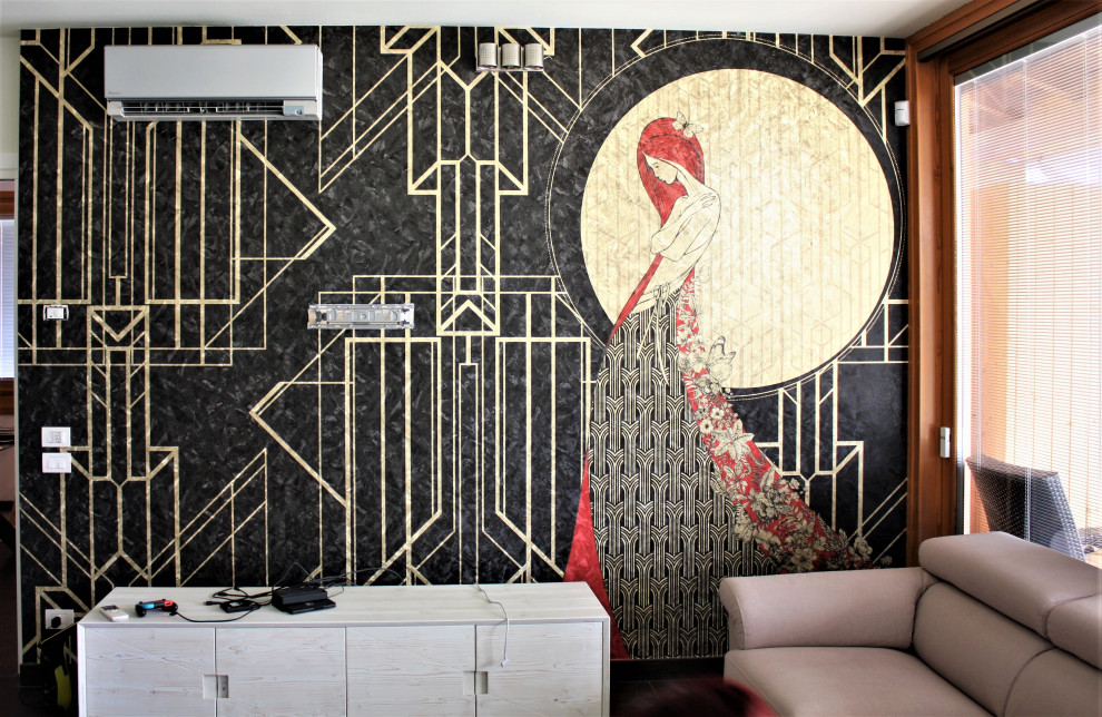Relooking parete living e parete studio