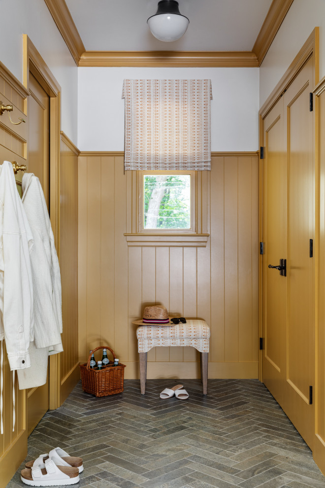 Transitional entryway photo in Boston