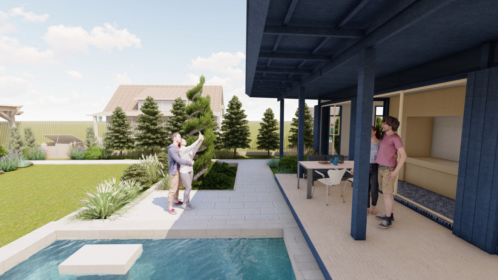 Участок Новая Рига 2 вариант.Хвойные