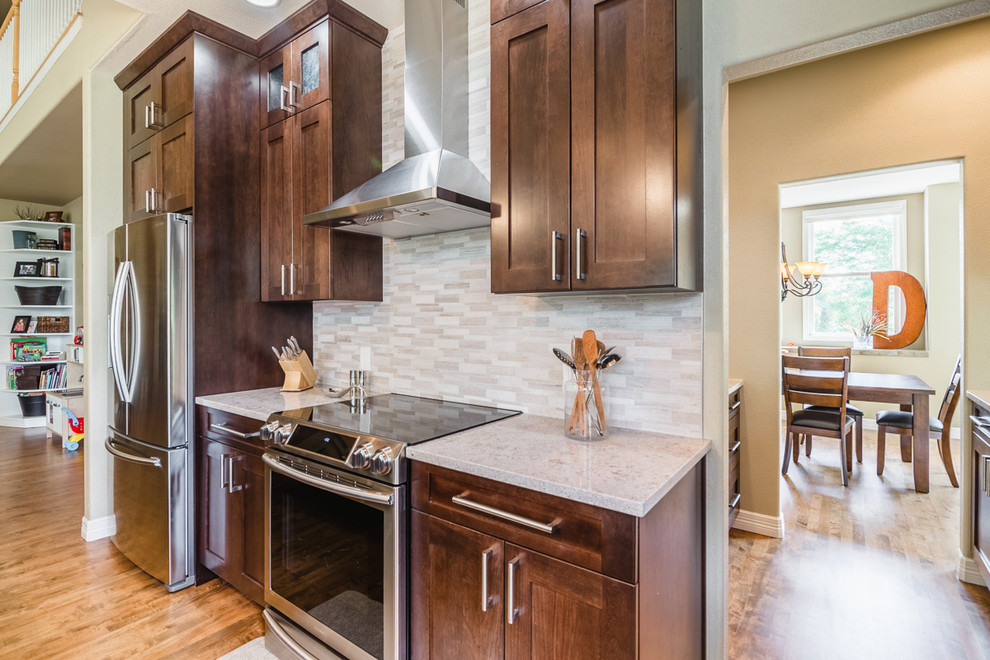 Inspiration for a transitional kitchen remodel in Denver