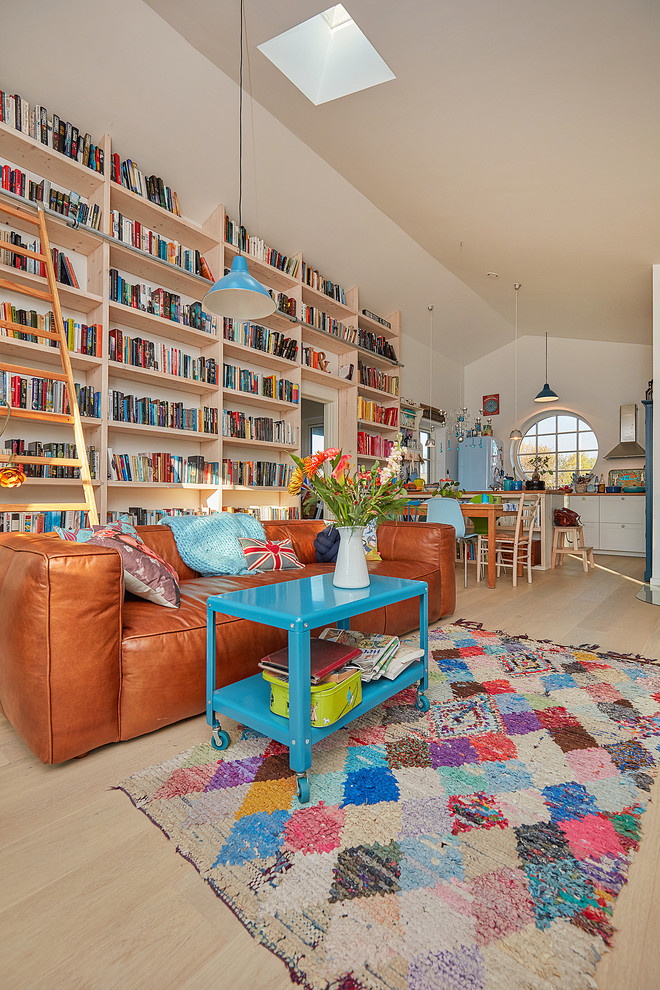 Photo of an eclectic living room in Copenhagen.
