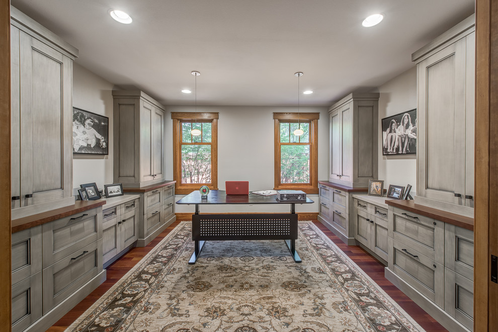 Transitional home design photo in Denver