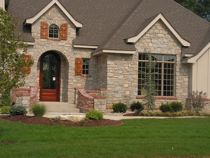 Stratford Natural Stone Veneer Ranch Style Exterior Traditional Exterior Other by Quarry