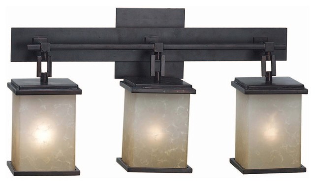 Kenroy Home 03374, Plateau Bathroom Light, Oil Rubbed Bronze