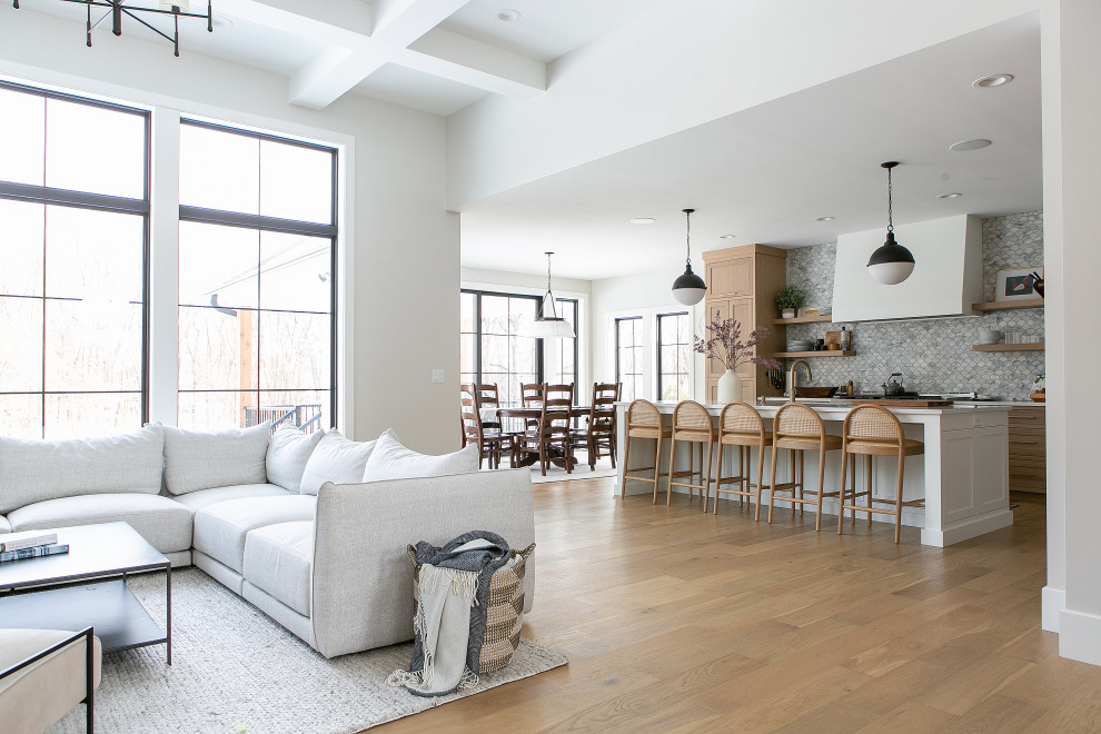 Inspiration for a transitional home design remodel in Chicago