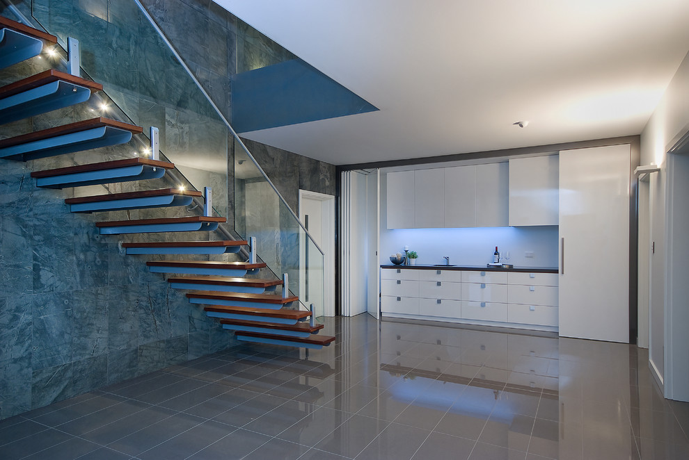 This is an example of a contemporary staircase in Adelaide.