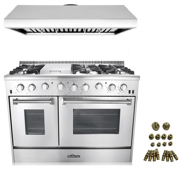 Thor Kitchen 2Piece 48" Gas Range, and Range Hood Contemporary