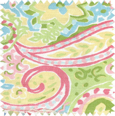 Spring Paisley Doodlefish Fabric by the Yard