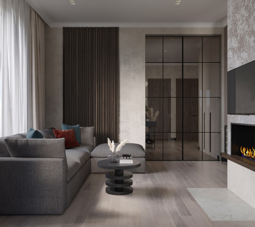 ЖК Серебряный Парк. Кухня-гостиная